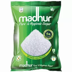 Madhur Sugar/sakkare - Refined, 1 Kg Pouc...