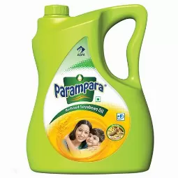 Parampara Refined Oil - Soyabean, 5 L...