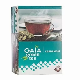 Gaia Green Tea Elaichi 25 Tea Bags...