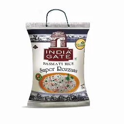 India Gate Basmati Super Rozzana, 5 Kg...