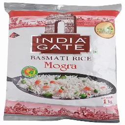 India Gate Basmati Rice - Mogra, 1kg Pouc...