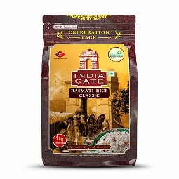 India Gate Basmati Rice Pouch, Classic, 1...