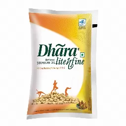 Dhara Soyabean Oil, 1l Pouch...