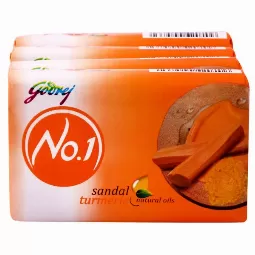 Godrej No.1 Sandal Turmeric Soap 57 G...