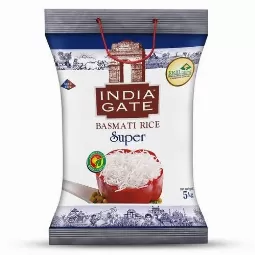 India Gate Super Basmati Rice 5 Kg (25% E...