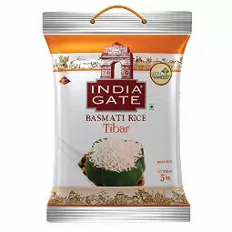 India Gate Rice - Basmati Tibar, 5kg Pack...