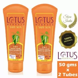 Lotus Herbals Safe Sun 3 In 1 Matte Look ...