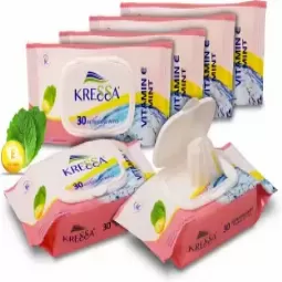 Kressa Wipes Vitamine E Mint 30n...